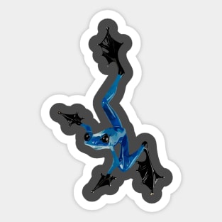 Blue Frog Elegance Sticker